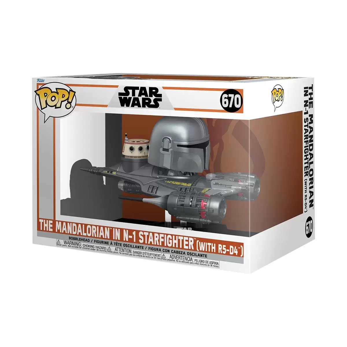 POP! Rides - The Mandalorian - The Mandalorian In N-1 Starfighter With R5-D4