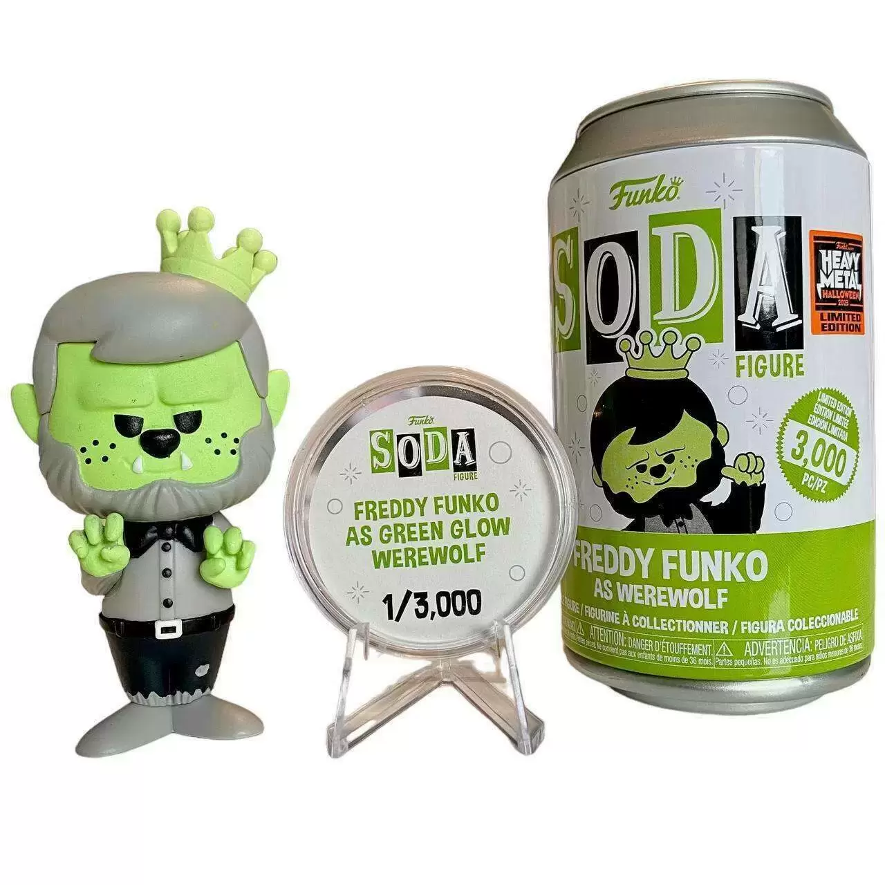 Vinyl Soda! - Freddy Funko as Werewolf Green Glow
