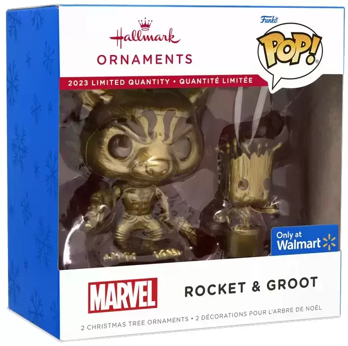 Funko Ornaments - Marvel - Rocket & Groot Gold