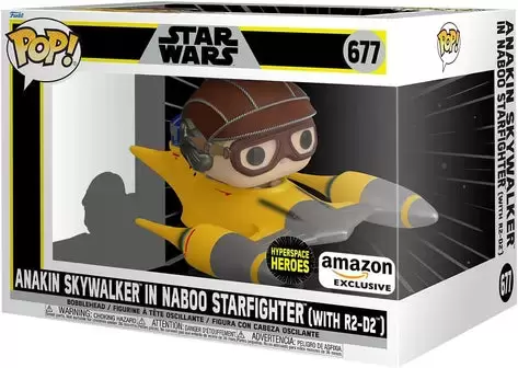 POP! Rides - Star Wars - Anakin Skywalker In Naboo Starfighter With R2-D2
