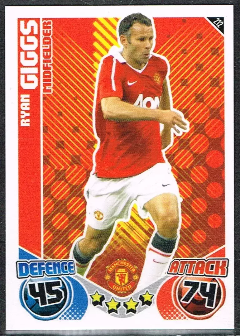 Match Attax - Premier League 2010/11 - Ryan Giggs - Manchester United