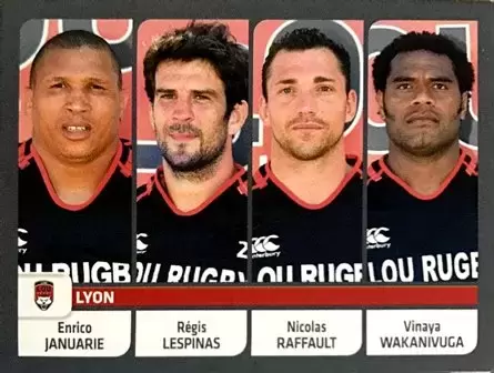 Rugby 2012-2013 - Enrico Januarie - Régis Lespinas - Nicolas Raffault - Vinaya Wakanivuga - LOU Rugby