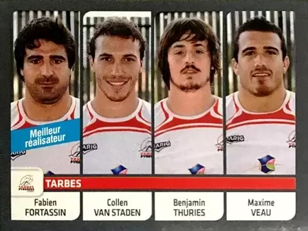 Rugby 2012-2013 - Fabien Fortassin - Collen Van Staden - Benjamin Thuries - Maxime Veau - Tarbes Pyrénées Rugby