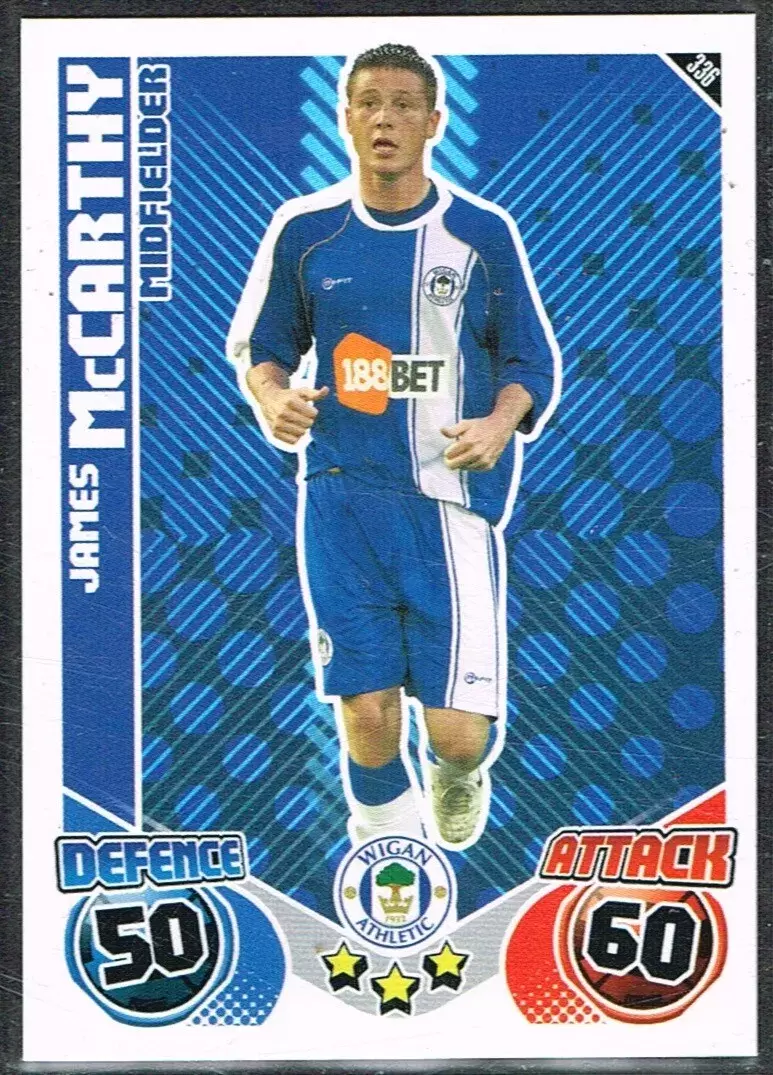 Match Attax - Premier League 2010/11 - James McCarthy - Wigan Athletic