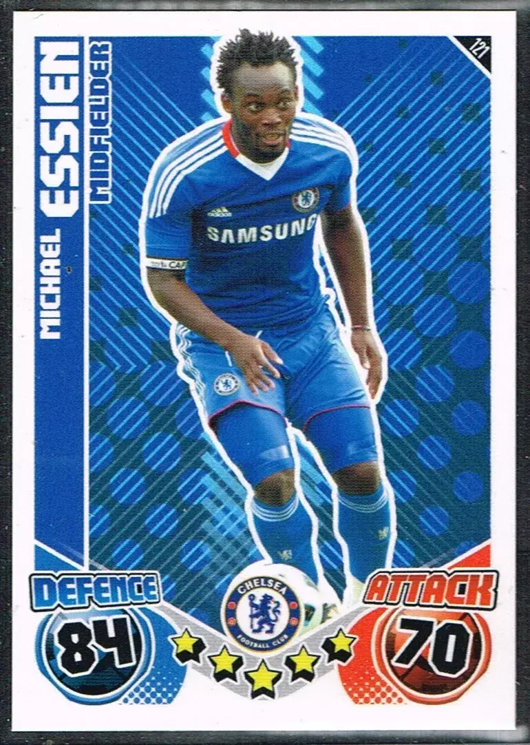 Match Attax - Premier League 2010/11 - Michael Essien - Chelsea