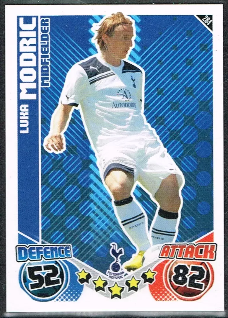 Match Attax - Premier League 2010/11 - Luka Modric - Tottenham Hotspur