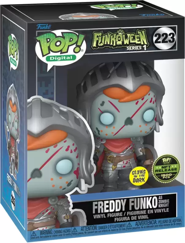 POP! Digital - Funkoween Series 1 - Freddy Funko As Zombie Knight GITD