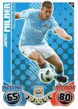 Match Attax - Premier League 2010/11 - James Milner - Manchester City