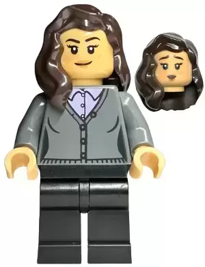 Lego Harry Potter Minifigures - Romilda Vane - Dark Bluish Gray Cardigan