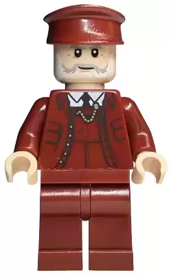 Lego Harry Potter Minifigures - Train Conductor - Light Nougat Head