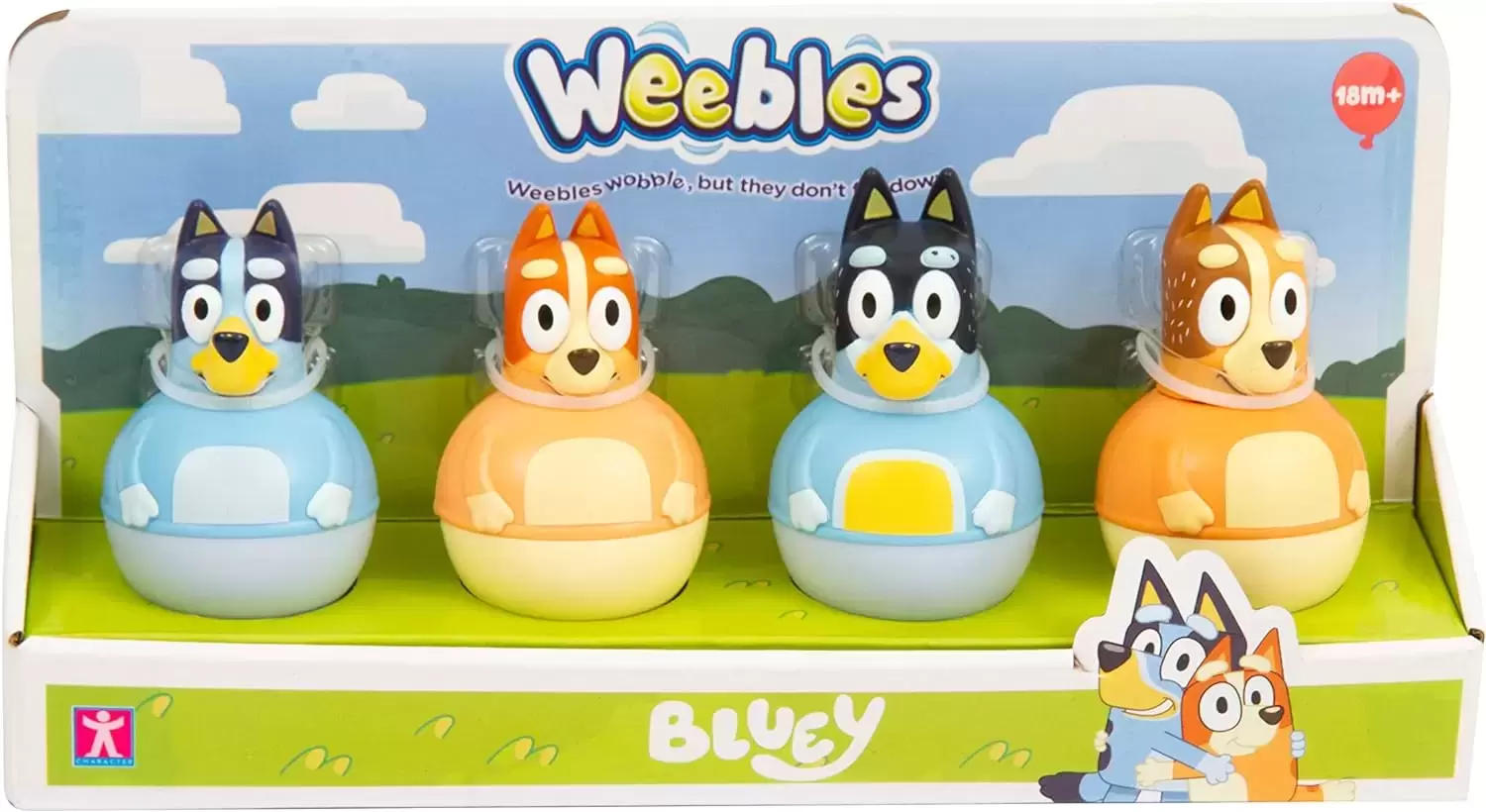 Bluey Figures & Playsets - Bluey - Weebles 4-Pack