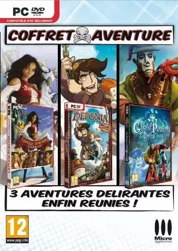Jeux PC - Coffret aventure (Deponia, captain Morgane & ghost pirates of Vooju Island)