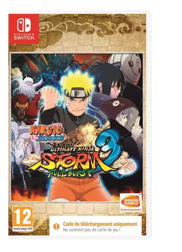 Jeux Nintendo Switch - Naruto Ultimate Ninja Storm 3 Full Burst