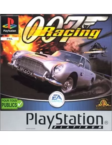 Jeux Playstation PS1 - James Bond 007 : Racing - Platinium