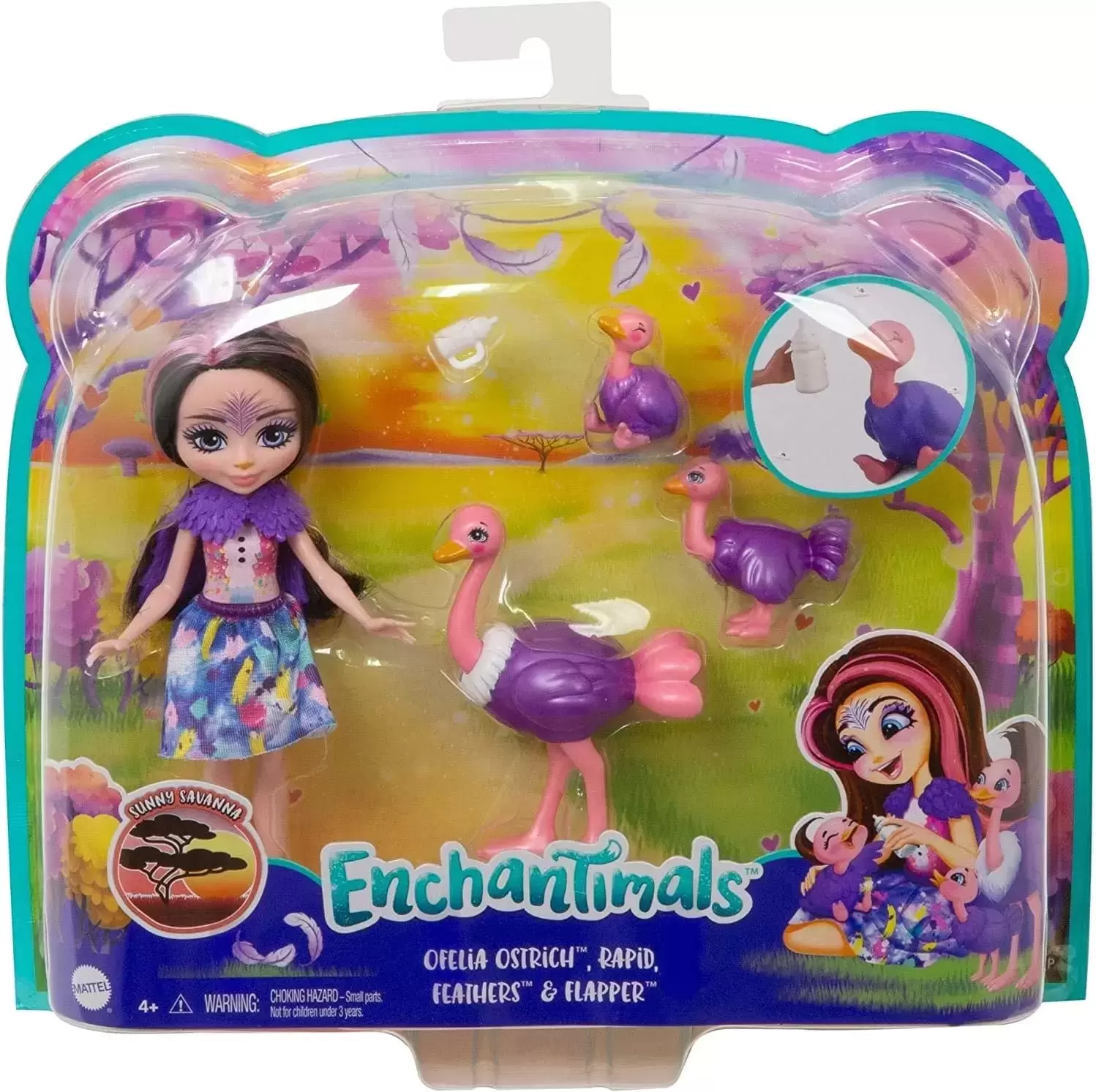 Enchantimals - Ofelia Ostrich, Rapid Feathers & Flapper