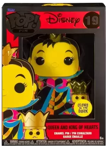 POP! Pin Disney - Queen and King of Hearts (GITD)