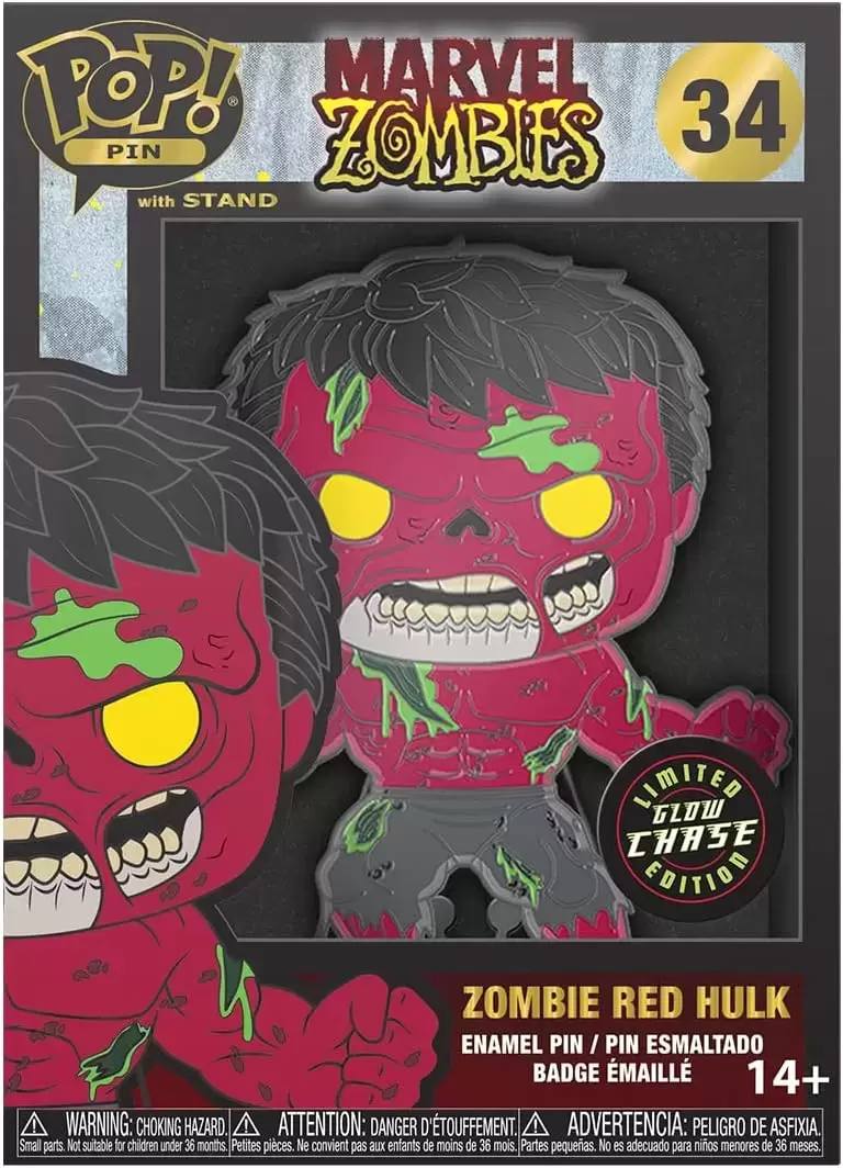 POP! Pin Marvel - Zombie Red Hulk (GITD) - Marvel Zombies