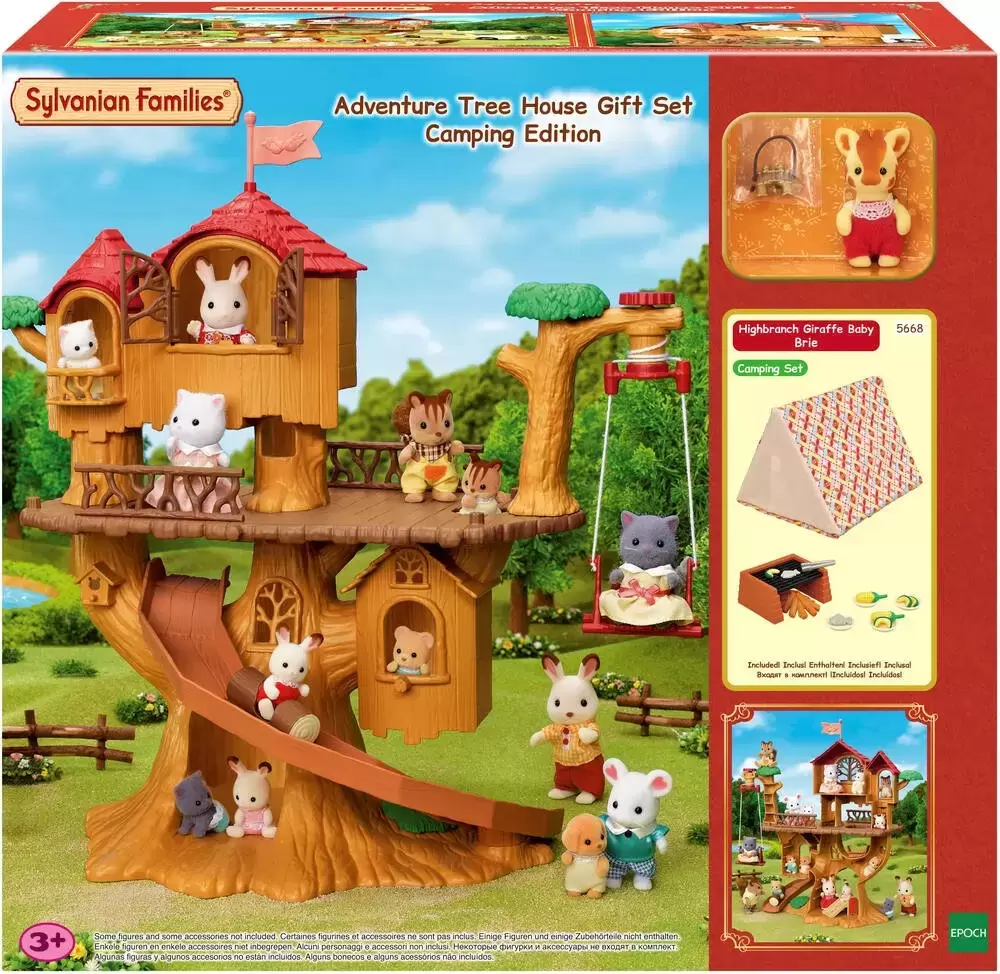 Sylvanian Families (Europe) - Adventure Tree House Gift Set - Camping Edition