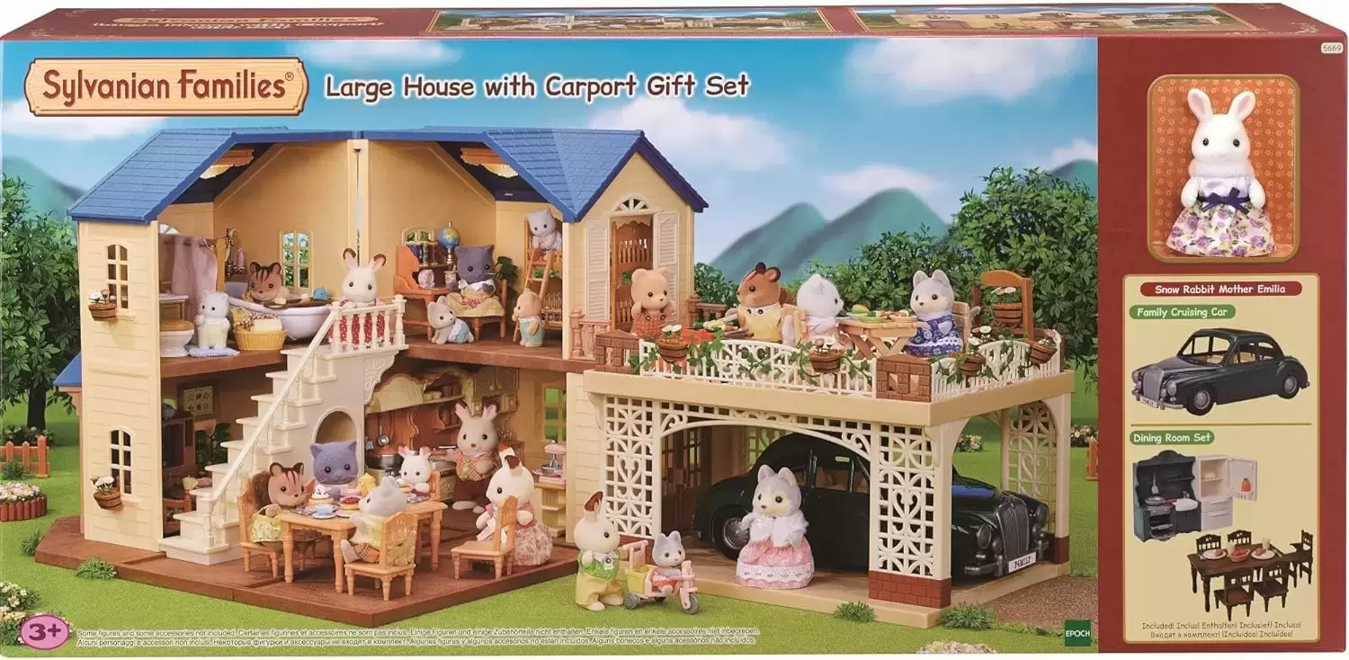 Sylvanian Families (Europe) - Large House with Carport Gift Set