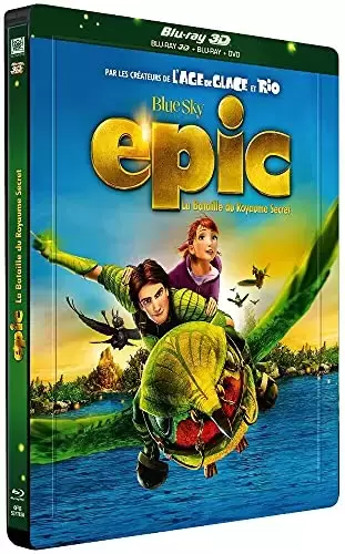 Film d\'Animation - Epic-La Bataille du Royaume Secret [Combo 3D + Blu-Ray + DVD-Édition boîtier SteelBook]