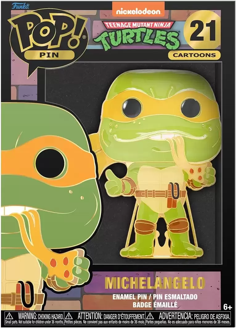 POP! Pin Cartoons - TMNT - Michelangelo