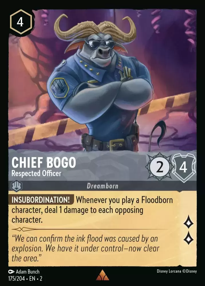 Rise of the Floodborn - Chief Bogo - Respected Officer