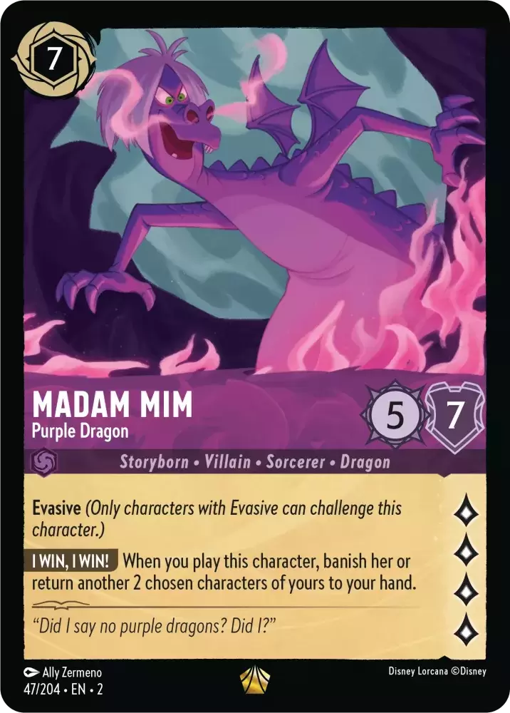 Rise of the Floodborn - Madame Mim - Purple Dragon