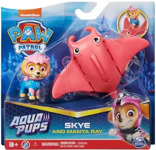 Aqua Pups - Skye and Manta Ray - Paw Patrol Action Figures