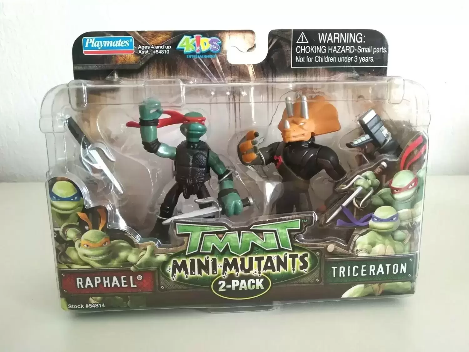 TMNT Movie 2007 - Mini Mutants Raphael Vs Triceraton