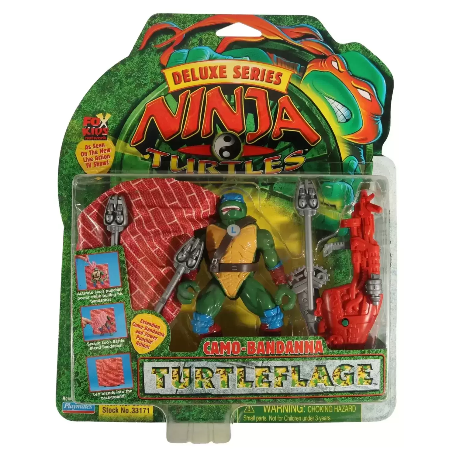 Teenage Mutant Ninja Turtles the Next Mutation - Camo Bandana Turtleflag Leo