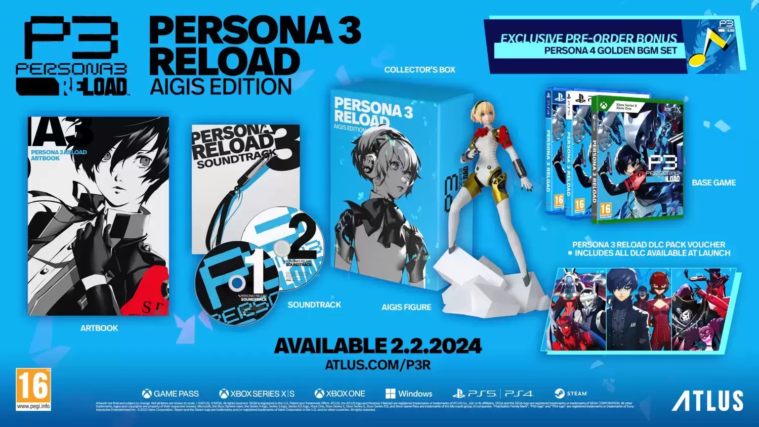 Jeux PS5 - Persona 3 Reload - Aigis Edition