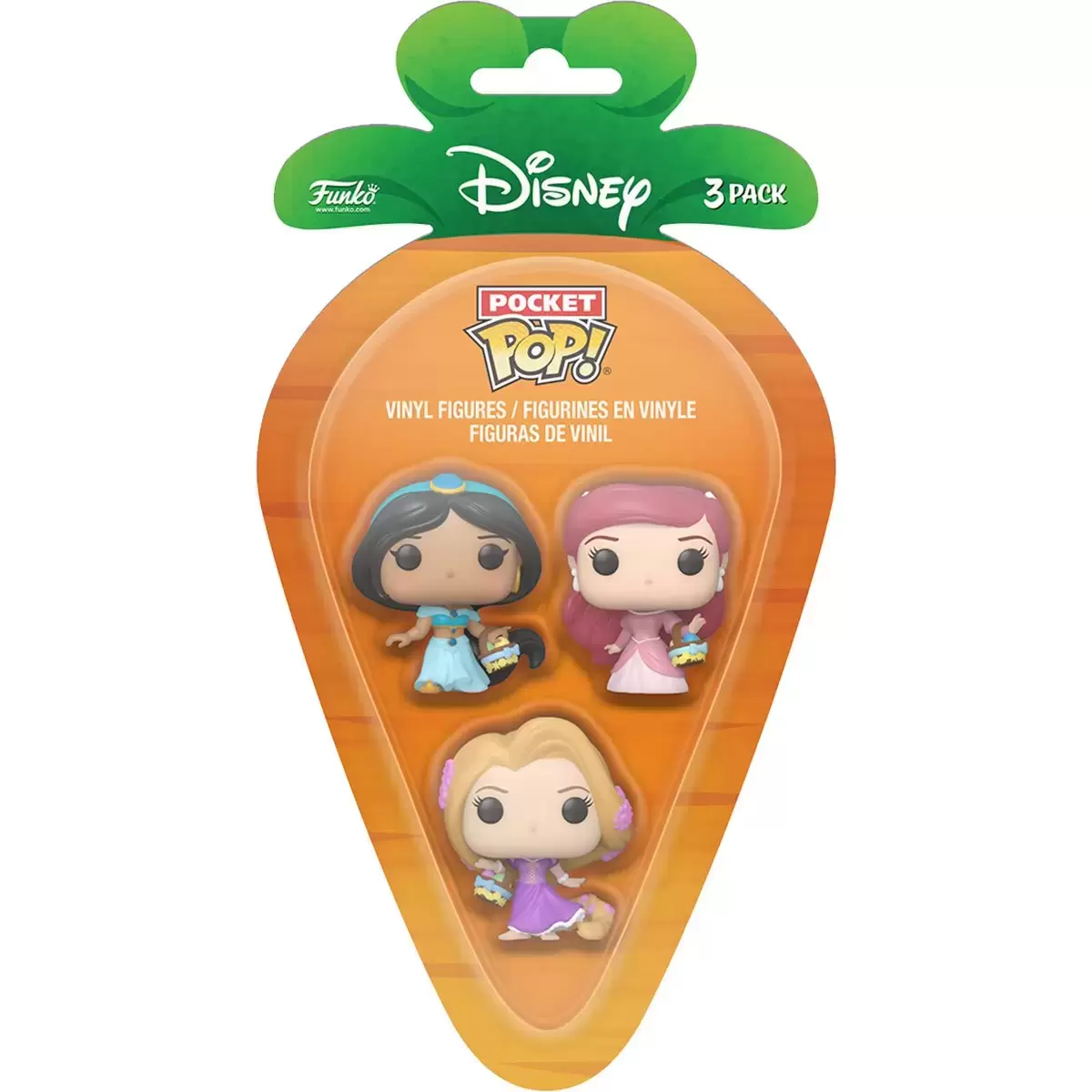 Pocket Pop! and Pop Minis! - Rapunzel, Ariel, Jasmin Easter Carrot