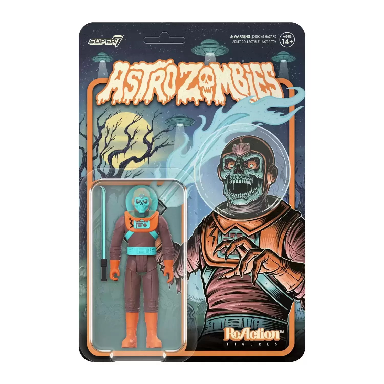 ReAction Figures - Astro Zombies (Maroon/Orange)