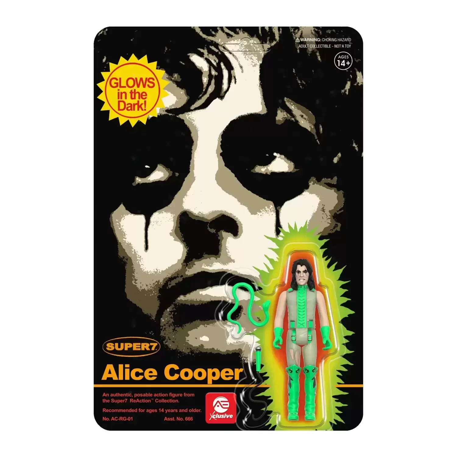 ReAction Figures - Alice Cooper (Glow)