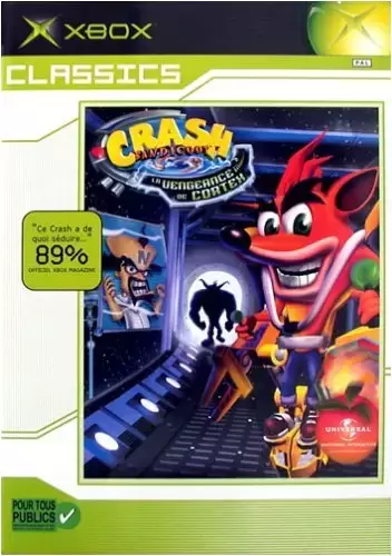 Jeux XBOX - Crash Bandicoot : La Vengeance de Cortex - Classics