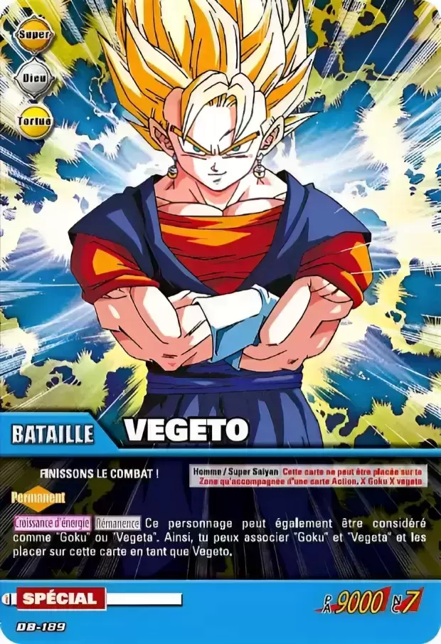 Super Cartes à Jouer et à Collectionner - Part 1 (Goku) - DB-189