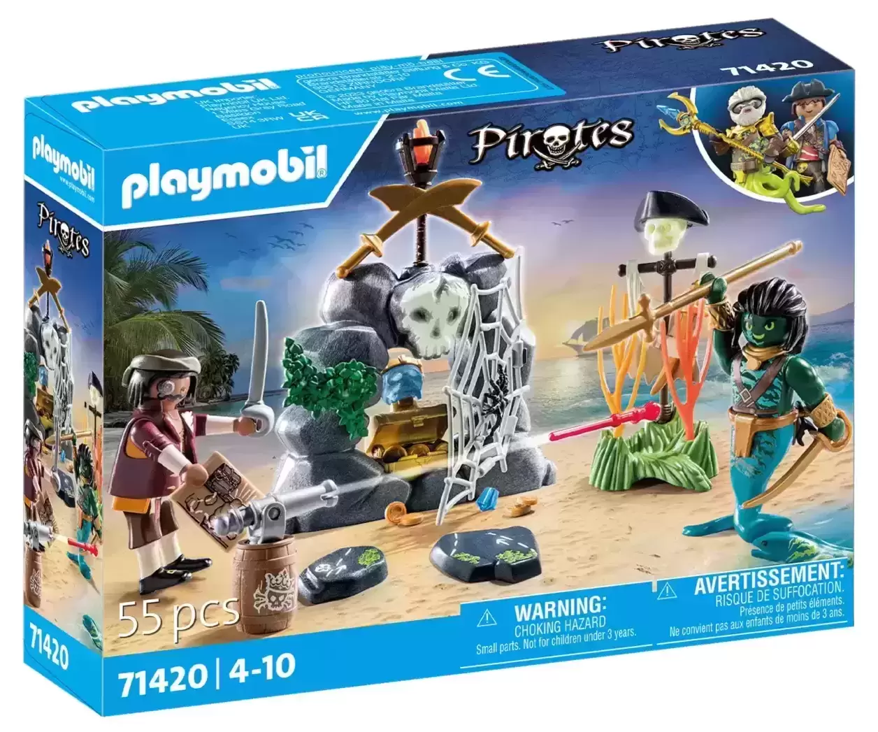 Pirates - Starter pack: Pirate et barque - Playmobil