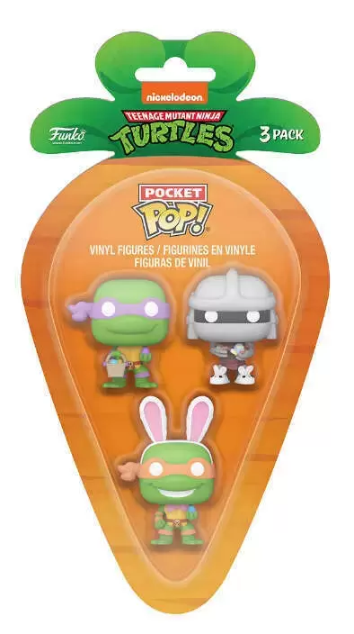 Pocket Pop! and Pop Minis! - Donatello, Shedder, Michelangelo Easter Carrot
