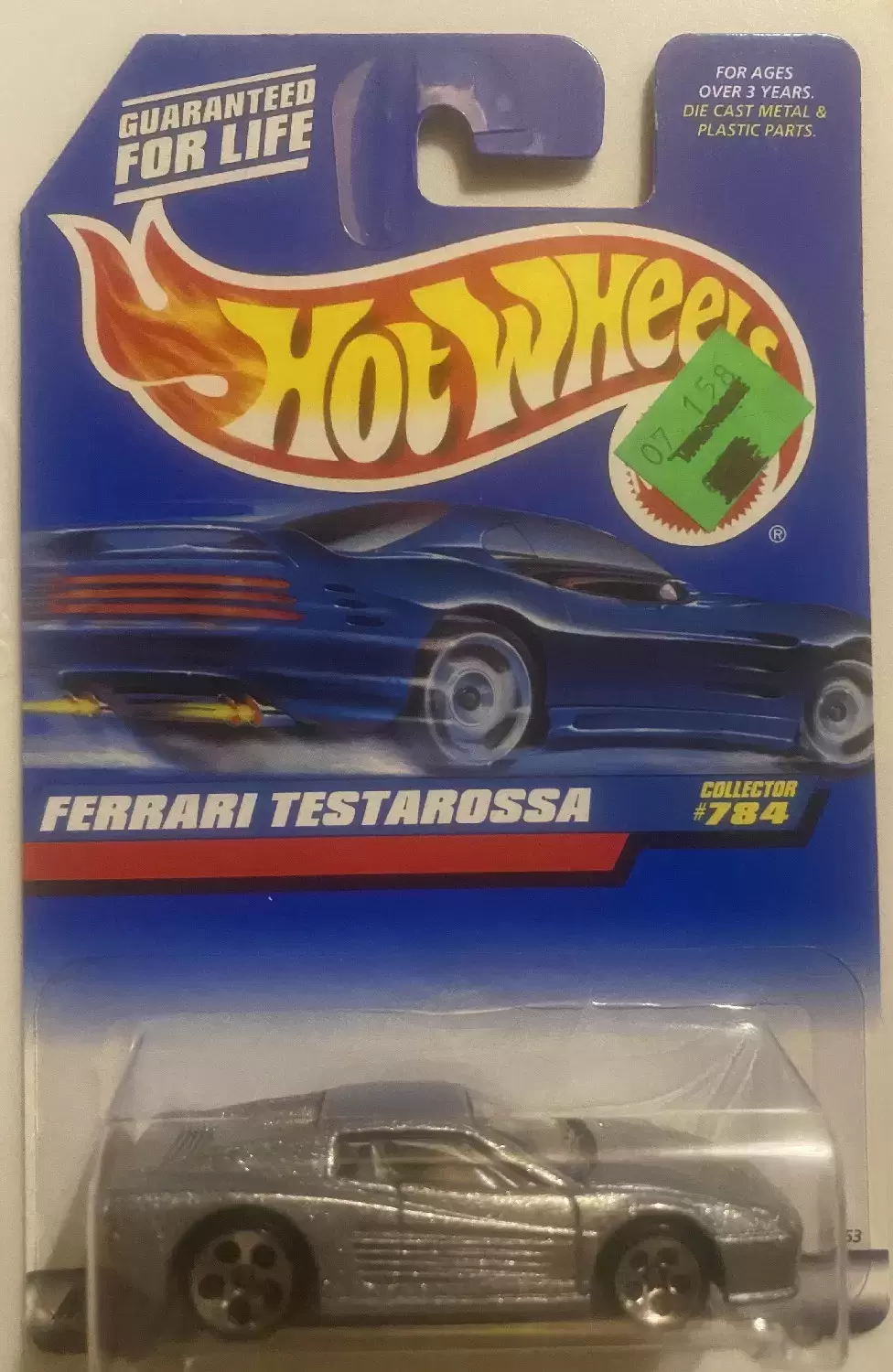 Mainline Hot Wheels - Ferrari Testarossa (silver)-#784