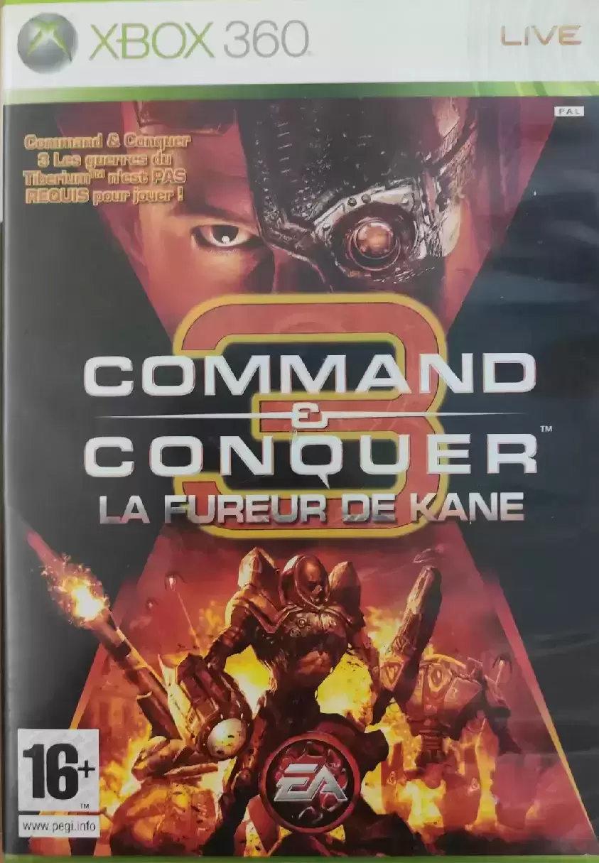 Jeux XBOX 360 - Command and Conquer : La fureur de Kane