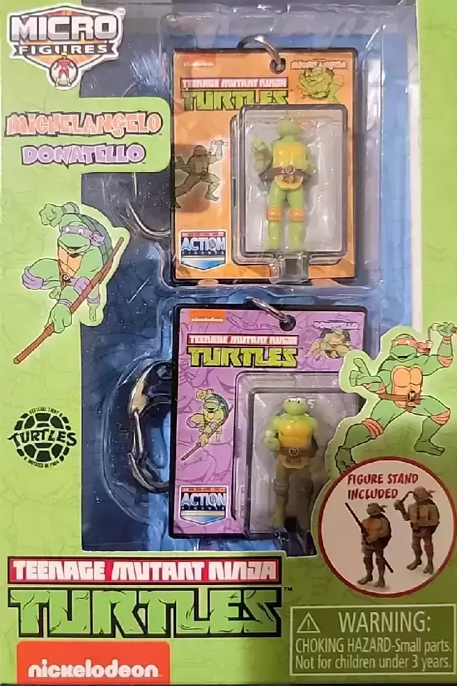 TMNT (Nickelodeon) (2012 à 2017) - Micro Figures - Michelangelo & Donatello