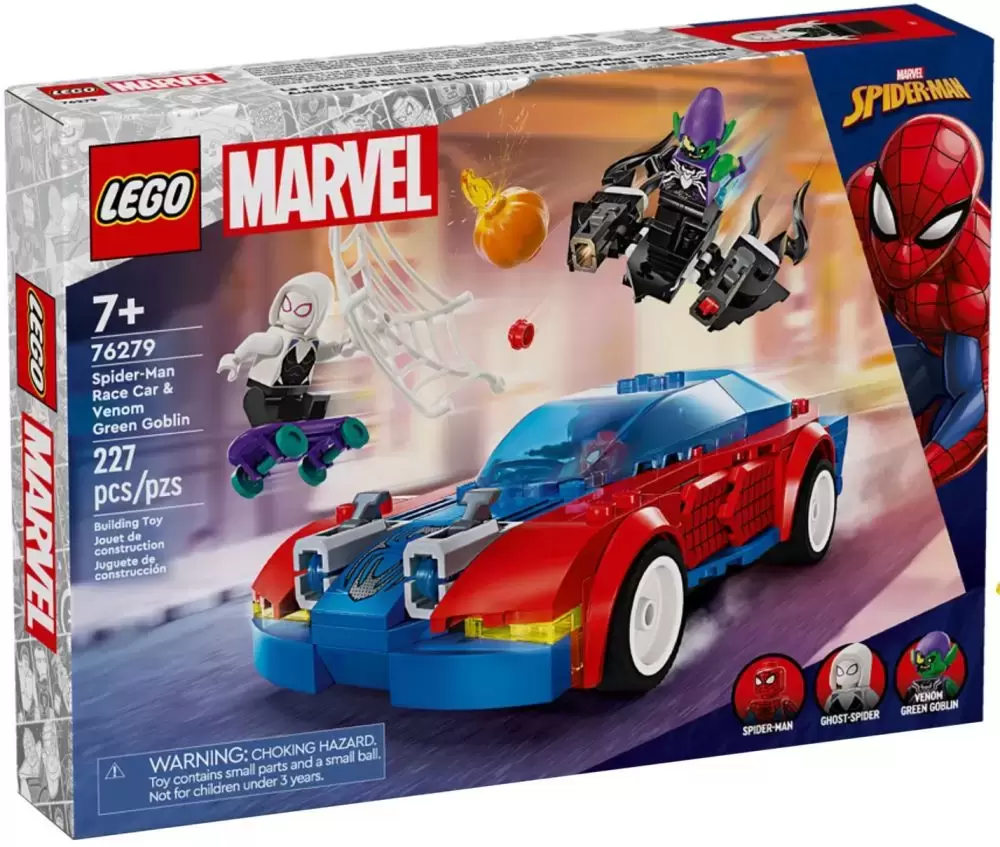 LEGO MARVEL Super Heroes - Spider-Man Race Car & Venom Green Goblin