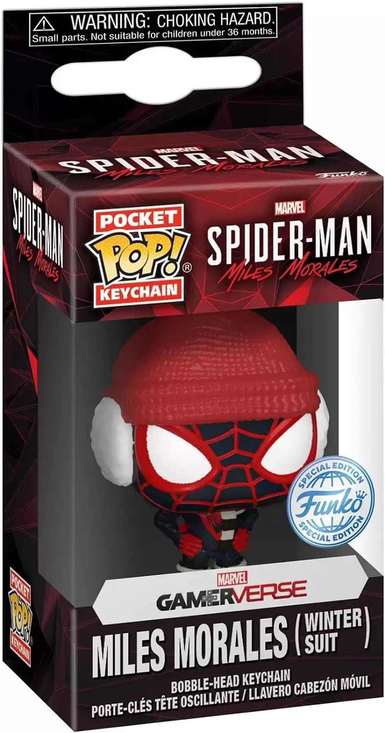 Marvel - POP! Keychain - Spider Man Miles Morales (Gamerverse) - Miles Morles (Winter Suit)