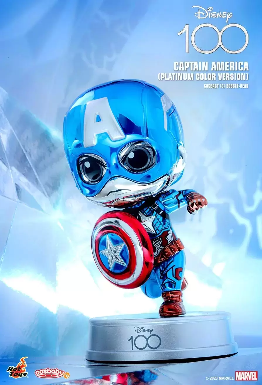 Cosbaby Figures - Captain America Platinum Color Version