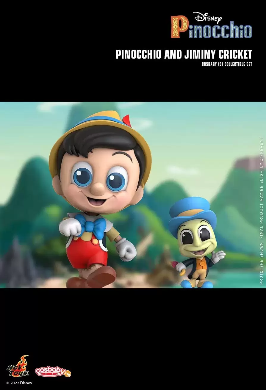 Cosbaby Figures - Pinocchio & Jiminy Cricket