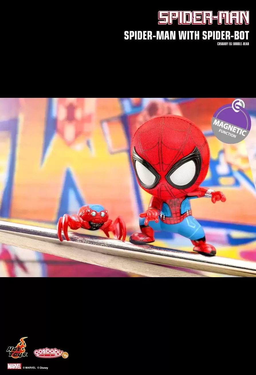 Cosbaby Figures - Spider-man With Spider-bot
