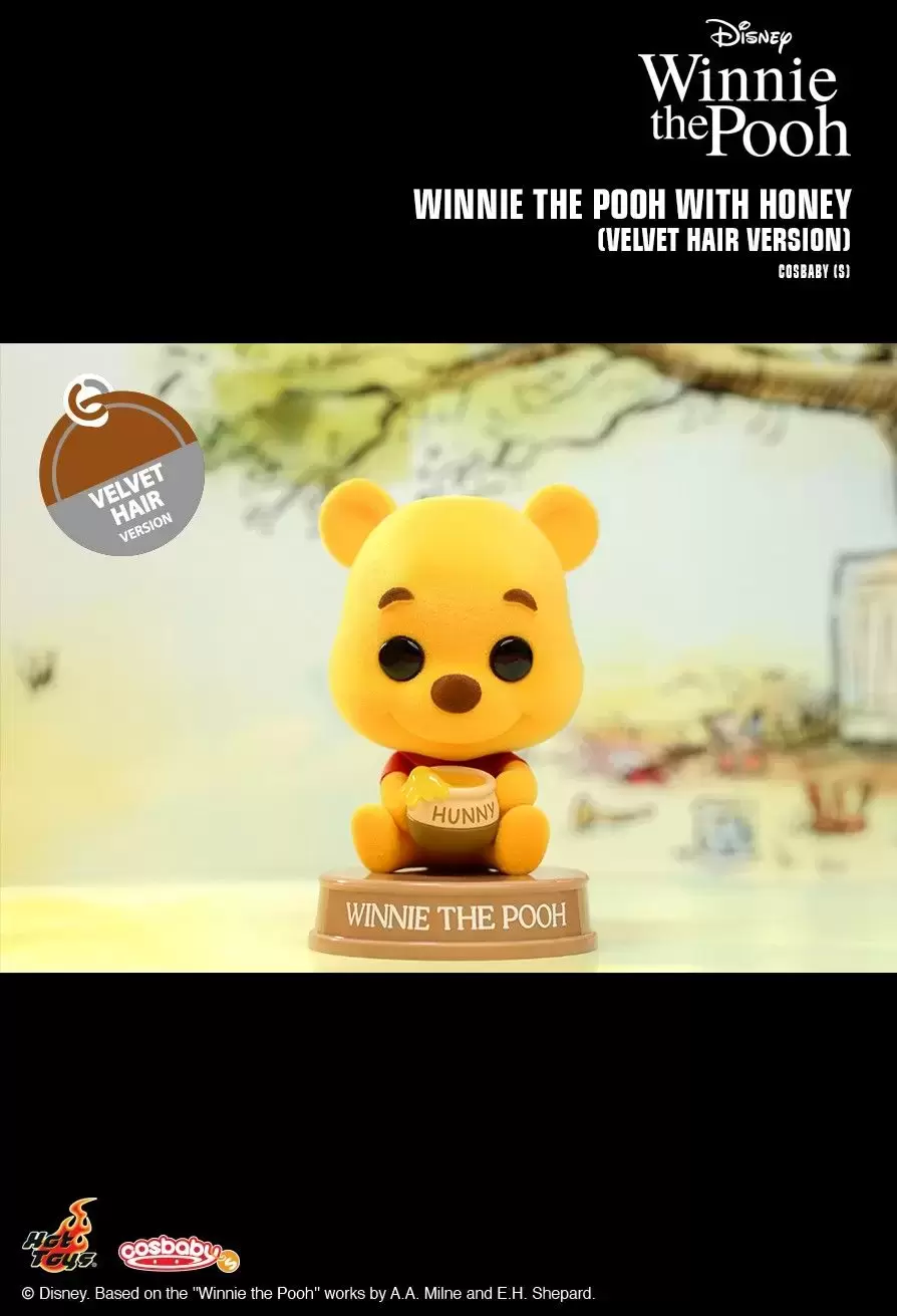 Cosbaby Figures - Winnie The Pooh With Honey Velvet Hair Version