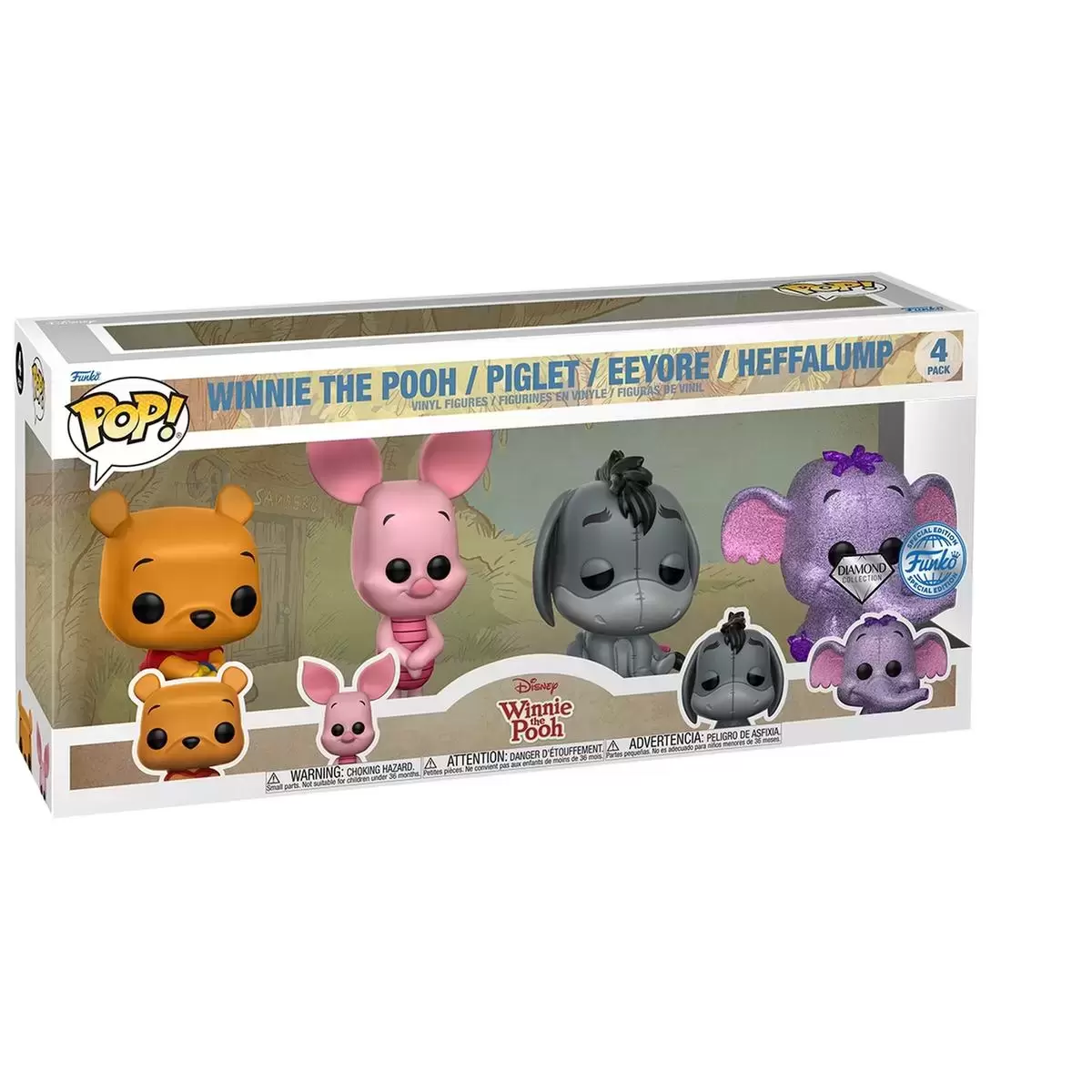 POP! Disney - Winnie The Pooh 4-pack (Winnie / Piglet / Eeyore / Herralump)