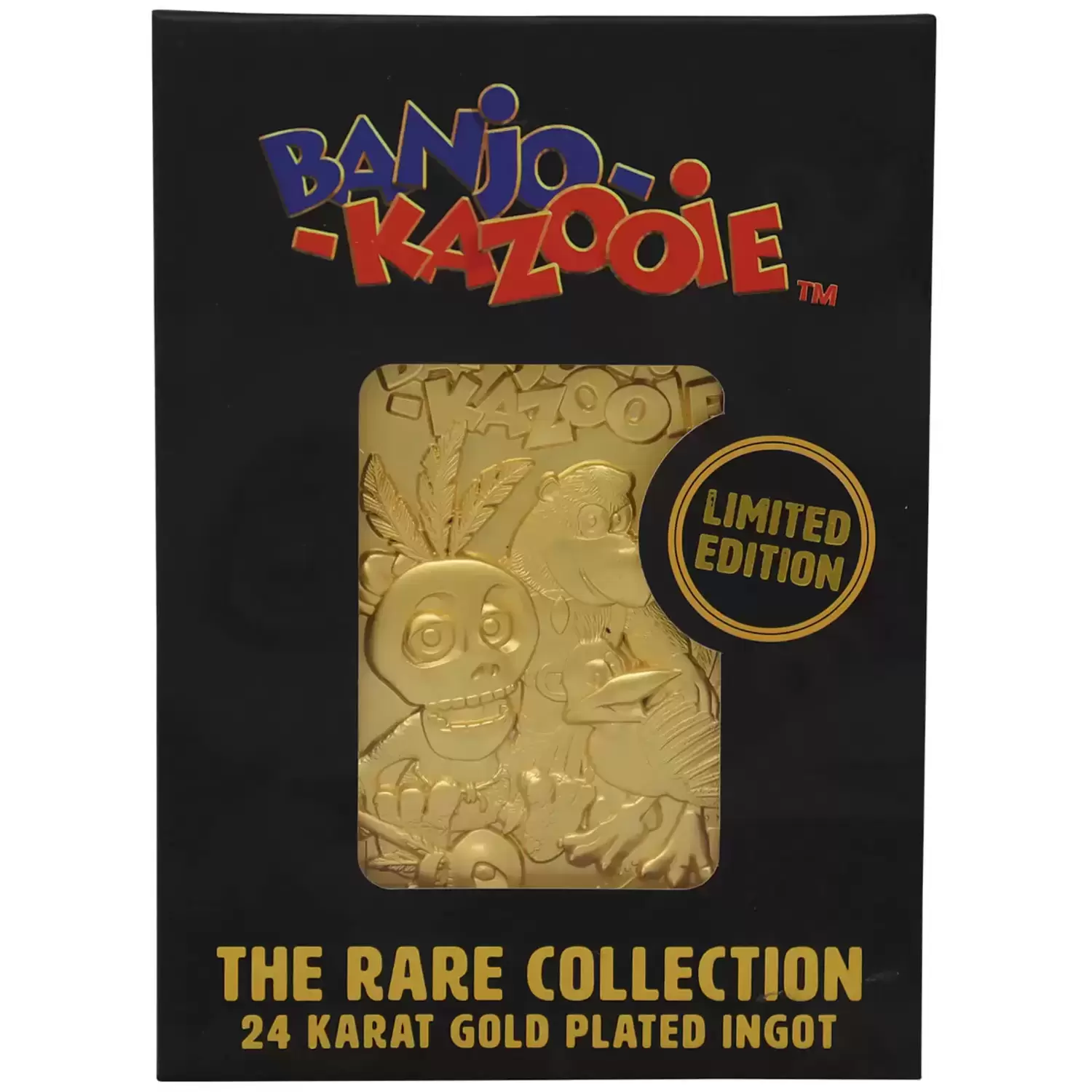 Fanattik - Ingot & Metal Card - Banjo Kazooie - 24k Gold Plated Ingot - The Rare Collection