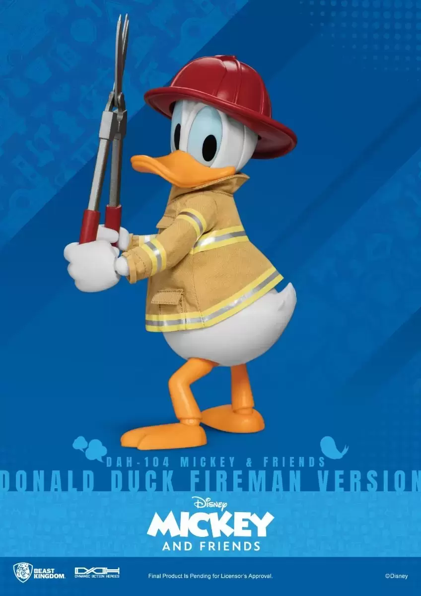 Dynamic 8ction Heroes (DAH) - Mickey & Friends - Donald Duck Fireman Version